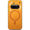 Phonesta Retro Vegan Leather MagSafe Back Cover hoesje voor Nothing Phone (3a) - Oranje 2