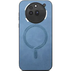 Phonesta Retro Vegan Leather MagSafe Back Cover hoesje voor Nothing Phone (3a) Pro - Blauw