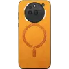 Phonesta Retro Vegan Leather MagSafe Back Cover hoesje voor Nothing Phone (3a) Pro - Oranje