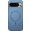 Phonesta Retro Vegan Leather MagSafe Back Cover hoesje voor Google Pixel 10 Pro XL - Blauw 1
