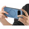 Phonesta Retro Vegan Leather MagSafe Back Cover hoesje voor Google Pixel 10 Pro XL - Blauw 2