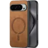Phonesta Retro Vegan Leather MagSafe Back Cover hoesje voor Google Pixel 10 Pro XL - Bruin 0