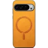 Phonesta Retro Vegan Leather MagSafe Back Cover hoesje voor Google Pixel 10 Pro XL - Oranje 2