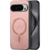 Phonesta Retro Vegan Leather MagSafe Back Cover hoesje voor Google Pixel 10 Pro XL - Roze 0