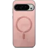 Phonesta Retro Vegan Leather MagSafe Back Cover hoesje voor Google Pixel 10 Pro XL - Roze 1