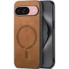 Phonesta Retro Vegan Leather MagSafe Back Cover hoesje voor Google Pixel 10 / 10 Pro - Bruin
