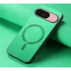 Phonesta Retro Vegan Leather MagSafe Back Cover hoesje voor Google Pixel 10 / 10 Pro - Groen 4