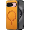 Phonesta Retro Vegan Leather MagSafe Back Cover hoesje voor Google Pixel 10 / 10 Pro - Oranje 0