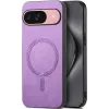 Phonesta Retro Vegan Leather MagSafe Back Cover hoesje voor Google Pixel 10 / 10 Pro - Paars 0