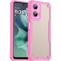 Phonesta Shockproof Armor Back Cover hoesje voor Motorola Moto G35 - Roze