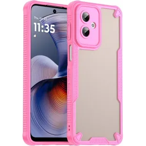 Phonesta Shockproof Armor Back Cover hoesje voor Motorola Moto G55 - Roze