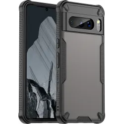 Phonesta Shockproof Armor Back Cover hoesje voor Google Pixel 8 Pro - Zwart
