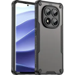 Phonesta Shockproof Armor Back Cover hoesje voor Xiaomi Redmi Note 14 Pro 5G / Xiaomi Poco X7 - Zwart