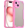 Phonesta Shockproof Armor Back Cover hoesje voor Apple iPhone 15 - Roze
