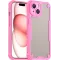Phonesta Shockproof Armor Back Cover hoesje voor Apple iPhone 15 - Roze