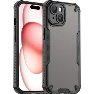 Phonesta Shockproof Armor Back Cover hoesje voor Apple iPhone 15 Plus - Zwart
