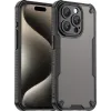 Phonesta Shockproof Armor Back Cover hoesje voor Apple iPhone 15 Pro - Zwart