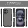 Phonesta Shockproof Armor Back Cover hoesje voor Apple iPhone 16 - Zwart 2