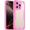 Phonesta Shockproof Armor Back Cover hoesje voor Apple iPhone 16 Pro Max - Roze