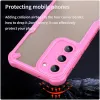 Phonesta Shockproof Armor Back Cover hoesje voor Samsung Galaxy S23 Plus - Roze 4