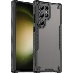 Phonesta Shockproof Armor Back Cover hoesje voor Samsung Galaxy S23 Ultra - Zwart