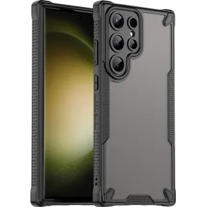 Phonesta Shockproof Armor Back Cover hoesje voor Samsung Galaxy S23 Ultra - Zwart