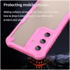 Phonesta Shockproof Armor Back Cover hoesje voor Samsung Galaxy S25/S24 - Roze 4