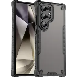 Phonesta Shockproof Armor Back Cover hoesje voor Samsung Galaxy S24 Ultra - Zwart