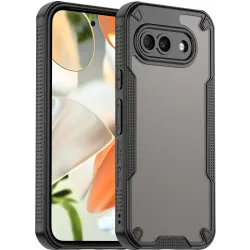 Phonesta Shockproof Armor Back Cover hoesje voor Google Pixel 9a - Zwart