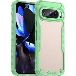 Phonesta Shockproof Armor Back Cover hoesje voor Google Pixel 9 Pro - Groen