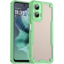 Phonesta Shockproof Armor Back Cover hoesje voor Motorola Moto G35 - Groen