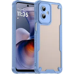 Phonesta Shockproof Armor Back Cover hoesje voor Motorola Moto G55 - Blauw