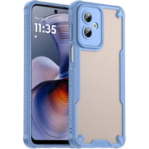 Phonesta Shockproof Armor Back Cover hoesje voor Motorola Moto G55 - Blauw