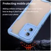 Phonesta Shockproof Armor Back Cover hoesje voor Motorola Moto G55 - Blauw 4