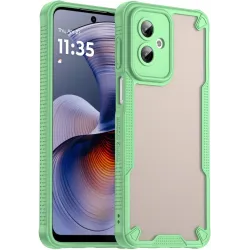 Phonesta Shockproof Armor Back Cover hoesje voor Motorola Moto G55 - Groen
