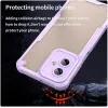 Phonesta Shockproof Armor Back Cover hoesje voor Motorola Moto G55 - Paars 4