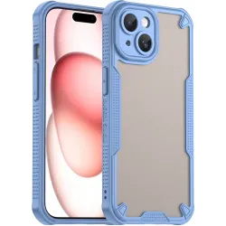 Phonesta Shockproof Armor Back Cover hoesje voor Apple iPhone 15 - Blauw