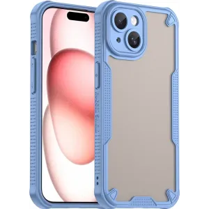 Phonesta Shockproof Armor Back Cover hoesje voor Apple iPhone 15 Plus - Blauw