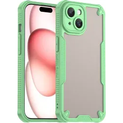 Phonesta Shockproof Armor Back Cover hoesje voor Apple iPhone 15 Plus - Groen