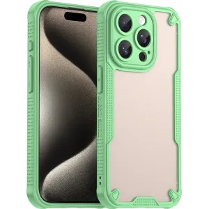 Phonesta Shockproof Armor Back Cover hoesje voor Apple iPhone 15 Pro - Groen