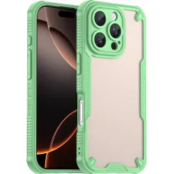 Phonesta Shockproof Armor Back Cover hoesje voor Apple iPhone 16 Pro - Groen