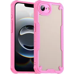 Phonesta Shockproof Armor Back Cover hoesje voor Apple iPhone 17e/16e - Roze