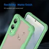 Phonesta Shockproof Armor Back Cover hoesje voor Samsung Galaxy S25 Edge - Groen 9