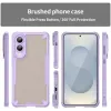 Phonesta Shockproof Armor Back Cover hoesje voor Samsung Galaxy S25 Edge - Paars 2