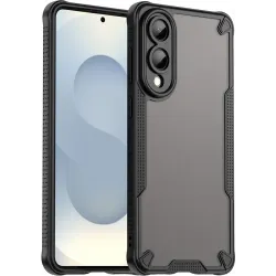 Phonesta Shockproof Armor Back Cover hoesje voor Samsung Galaxy S25 Edge - Zwart