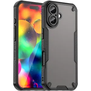 Phonesta Shockproof Armor Back Cover hoesje voor Apple iPhone 17 - Zwart
