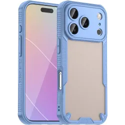 Phonesta Shockproof Armor Back Cover hoesje voor Apple iPhone 17 Pro - Blauw