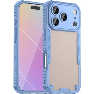 Phonesta Shockproof Armor Back Cover hoesje voor Apple iPhone 17 Pro - Blauw
