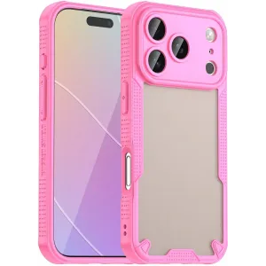 Phonesta Shockproof Armor Back Cover hoesje voor Apple iPhone 17 Pro - Roze