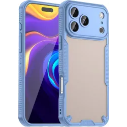 Phonesta Shockproof Armor Back Cover hoesje voor Apple iPhone 17 Pro Max - Blauw